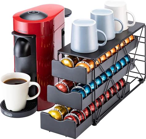 FlagShip Vertuo Pod Holder Storage Drawer for Nespresso。